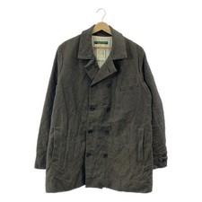 Used Paul Harnden Wool Linen Herringbone Jacket Size M Black Brown Length 79.5cm