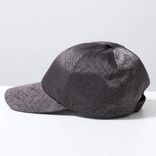 Berluti Mens Baseball Cap Nylon Scritto Jacquard Logo Hat P50/WARM-GREY M size