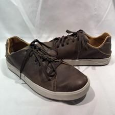 OluKai Lae'ahi Li 'Ili Men's Size 8 Brown Leather Sneakers Shoes 10455-6363