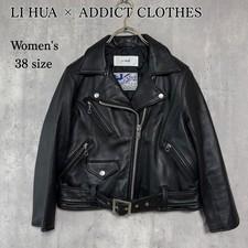 M Size Leather Jacket Li Hua Addict Clothes Sheep Double Riders