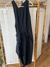 Isabel Benenato Black Asymmetric Dress. AW 18. Small.