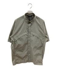 Grayish Ripstop Half Sleeve Shirt Short Sleeve Shirt