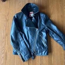 M Size Leather Jacket Fornarina Double Y2K Made In Italy
