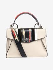 Proenza Schouler - Cream snake-effect Hava bag