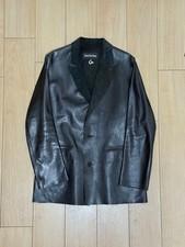Lieve Van Gorp Leather Tailored Jacket Men’s Black Size L Excellent Condition