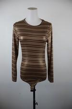 Fornarina Womens Striped Logo Casual Vintage Long Sleeve T-Shirt, Size S