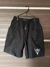 South2 West8 Belted C.S. Shorts S Black Cotton Twill