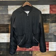 Anrealage Japan Men's Satin Rubbed Bomber Jacket Cable Knit Men's Medium Size 2