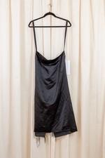 ELENA DAWSON Silk Skirt Black Size M