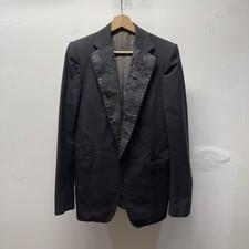 Carol Christian Poell SS04 Mainstream Downstream Black Tape Blazer Size 44