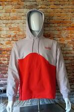Ganni Isoli  Red Gray  Logo Hoodie Men's Sweater Sz L/XL