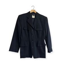 Vintage 90s Atsuro Tayama Blue Wool Jacket, Size M