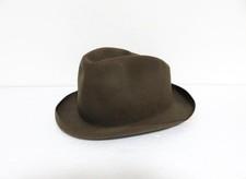 HORISAKI DESIGN & HANDEL Beaver Fur Felt Hat Black Burned Distressed Fedora Rare