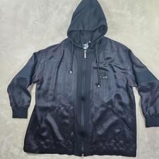 Vtg State Of Claude Montana Jacket Hoodie Black Made In Italy Designer Mens L