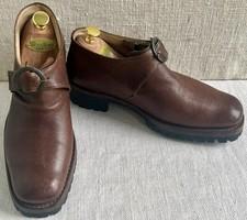 Cherevichkiotvichki Women’s Brown Single Monk Ankle Boot Vibram Sole US 10 EU 42