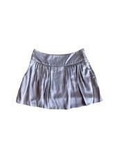 Prada 2008 Mini Skirt IT38 Chest 68cm Length 37cm Light Gray Pleated Silk