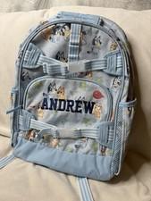 Pottery barn Mackenzie Bluey Large Backpack “ Andrew” Monogram
