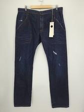 New Yohji Yamamoto Coming Soon Brand Distressed Jeans Dark Blue Rinse Wash 36x37