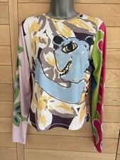 Chopova Lowena Multicolour Graphic Animal Print Long Sleeve Top Size L Designer