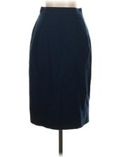 STATE OF CLAUDE MONTANA Women Blue Formal Skirt 8