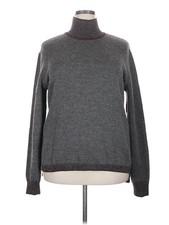 Stephan Schneider Women Gray Turtleneck Sweater 2X Plus