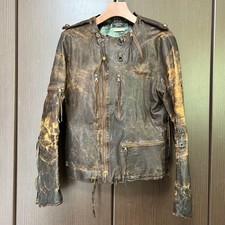 Used Share Spirit Leather Jacket A-9 Riders Jacket Outer Mens Size L Very Rare