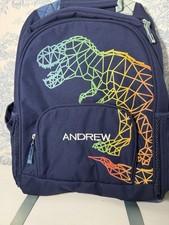 Pottery Barn Kids Mackenzie T. Rex Blueprint Glow-in-the-Dark Backpack Andrew