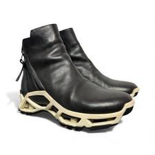 CINZIA ARAIA Black Leather Ankle Sneaker Boots Size 37