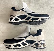 CINZIA ARAIA  Black White Leather Low-Top Sneakers EU 43.5 US 10.5