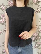 Barena Venezia Women’s Top Vest  Luxury 100% Wool Checked Tank S