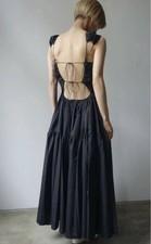 Cecilie Bahnsen Ruth Dress Black Solid Size L Condition