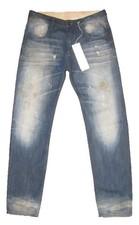Yohji Yamamoto Coming Soon Jeans Women's  Distressed Smear Blue Jeans - W30/L33