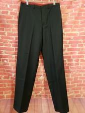 GIULIANO FUJIWARA Made n Italy Slacks Pants Black Wool Men's Size IT 48 NEW (B1)