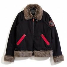 00s CLONE DEVGRU Oni Fur Flight Jacket Armed Grunge L