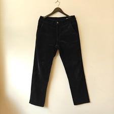 Arpenteur black corduroy cotton trousers inseam 31 France made Men's US 30