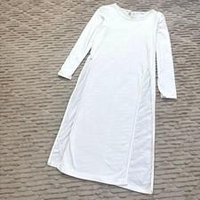 LIMI feu Long Sleeve Dress Size S 110cm Length White Soft Fabric