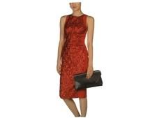 NWT Runway Antonio Berardi Red Bodycon Dress, Size 8, Made In Italy, $1750.00