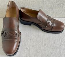 Stefan Cooke Brown Polished Braided Leather Loafers EU 43 US 10 ($525)