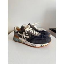 Premiata Mick Navy Suede Nylon Sneakers