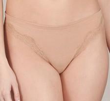 La Perla Villa Toscana Dolce M Cotton Thong Panty Nude