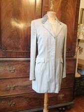 Koji Tatsuno Vintage Late 80s Long Line Jacket Size 10/12 Ruched Collar Vgc.