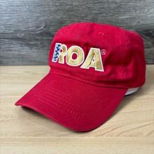 Reserve Organization of America Hat Cap Strap Back Red Logo ROA Adjustable