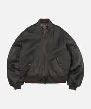 Frizmworks Lambskin flight jacket _ Washed brown / men / leather jacket