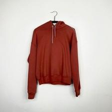 Eckhaus Latta Burgundy cropped hoodie Size XS