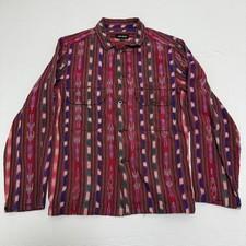 Evan Kinori Shirt S Casual Cotton with Frayed Details Used