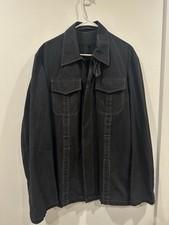 Vtg Dirk Schonberger Chore Shirt Jacket Button Up Size XXL Black Mens