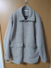 mfpen 22AW Room Jacket M Ivory Brown Herringbone Wool