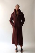 Claude Montana Brown Wool Blend Coat