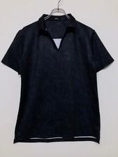 5351 POUR LES HOMMES Black Short Sleeve Skipper Shirt Size L