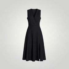 Olivier Theyskens Dress Women 38 Black Dark Academia Italy Vintage Quiet Luxury